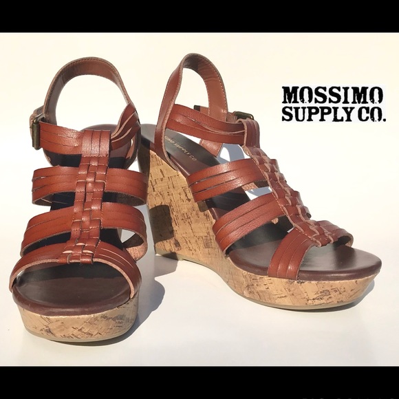 Mossimo Supply Co. Shoes - Mossimo Size 11 Brown Platform Wedge Sandal